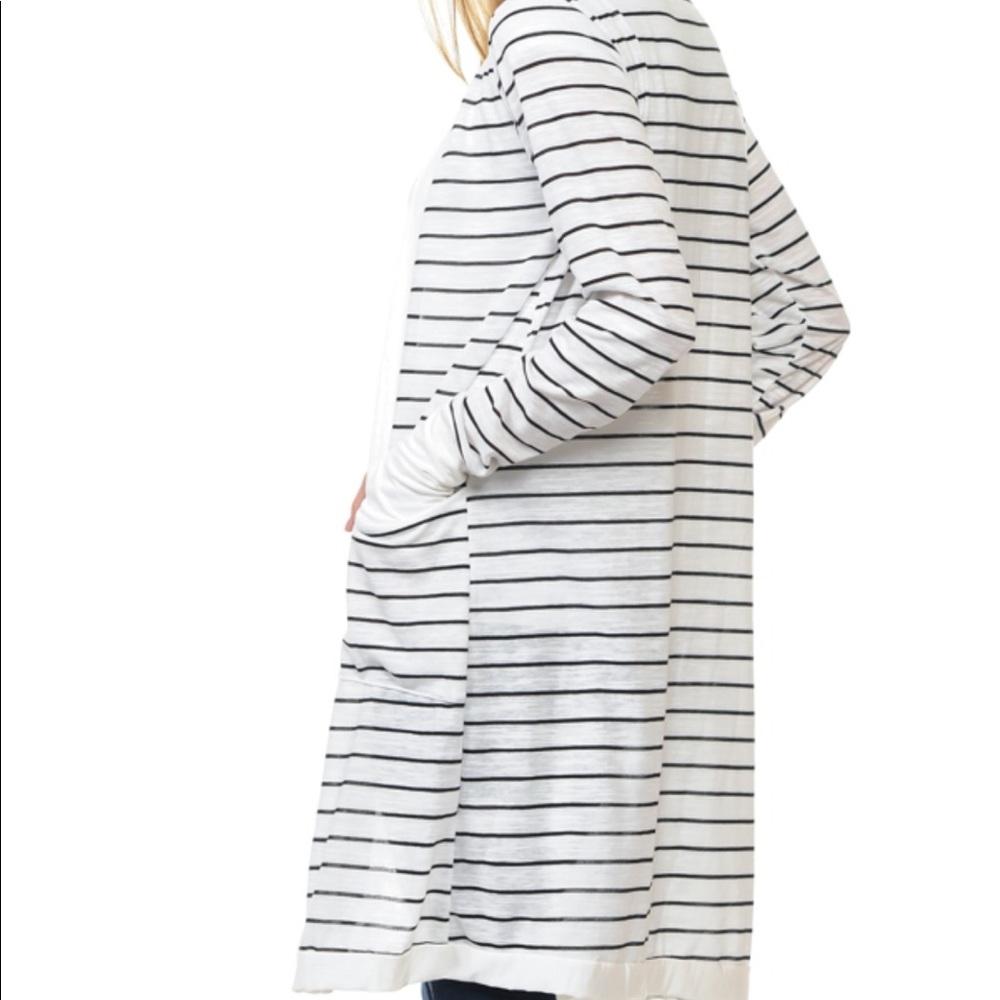 ❗️LAST ONE LARGE ❗️Open Cardigan with Thumb Hole - Picture 5 of 6